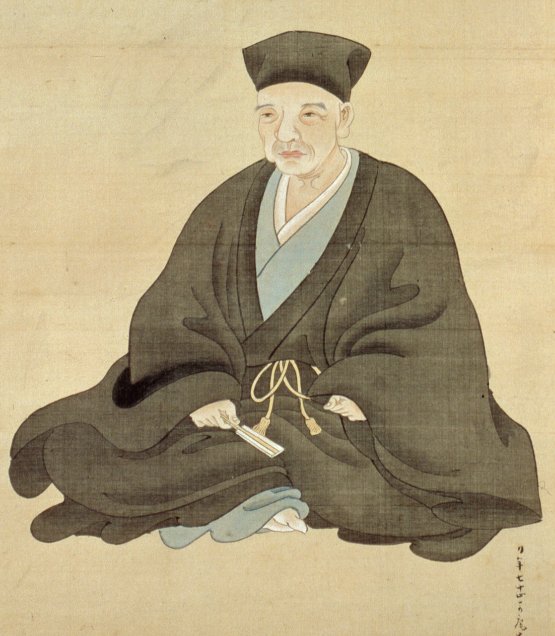 Portrait of the tea master Sen no Rikyu, who used and admired Bizen ware in the tea room